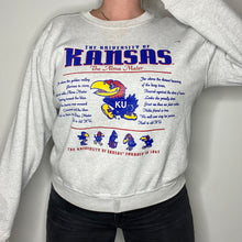 Load image into Gallery viewer, Vintage 1990s University of Kansas Jayhawks Alma Mater Crew - L