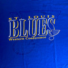 Load image into Gallery viewer, Vintage 1990s St Louis STL Blues TSHIRT from STARTER - XL