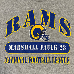 Vintage 1999 Rams x Marshall Faulk TSHIRT - Size Medium