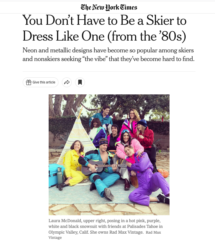 You Don't Have to Be a Skier to Dress Like One (From the '80s