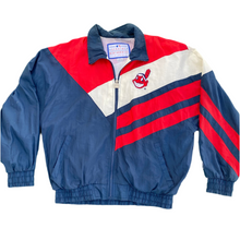 Load image into Gallery viewer, Vintage 1990s Cleveland Indians Full Zip Windbreaker from Logo 7 - L/XL