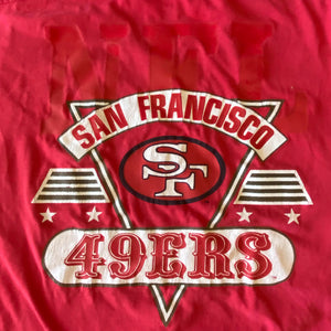 Vintage 90s San Francisco SF 49ers Mesh JERSEY TSHIRT - Size Large