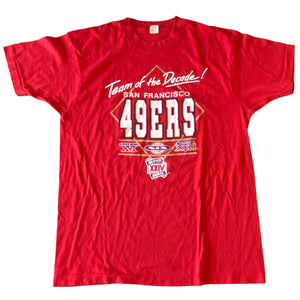 Vintage 1989 San Francisco SF 49ers Team of the Decade TSHIRT - Size Medium