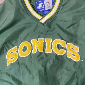 Vintage 1975-1993 Seattle SuperSonics Pullover Warmup Starter Jacket - XXL