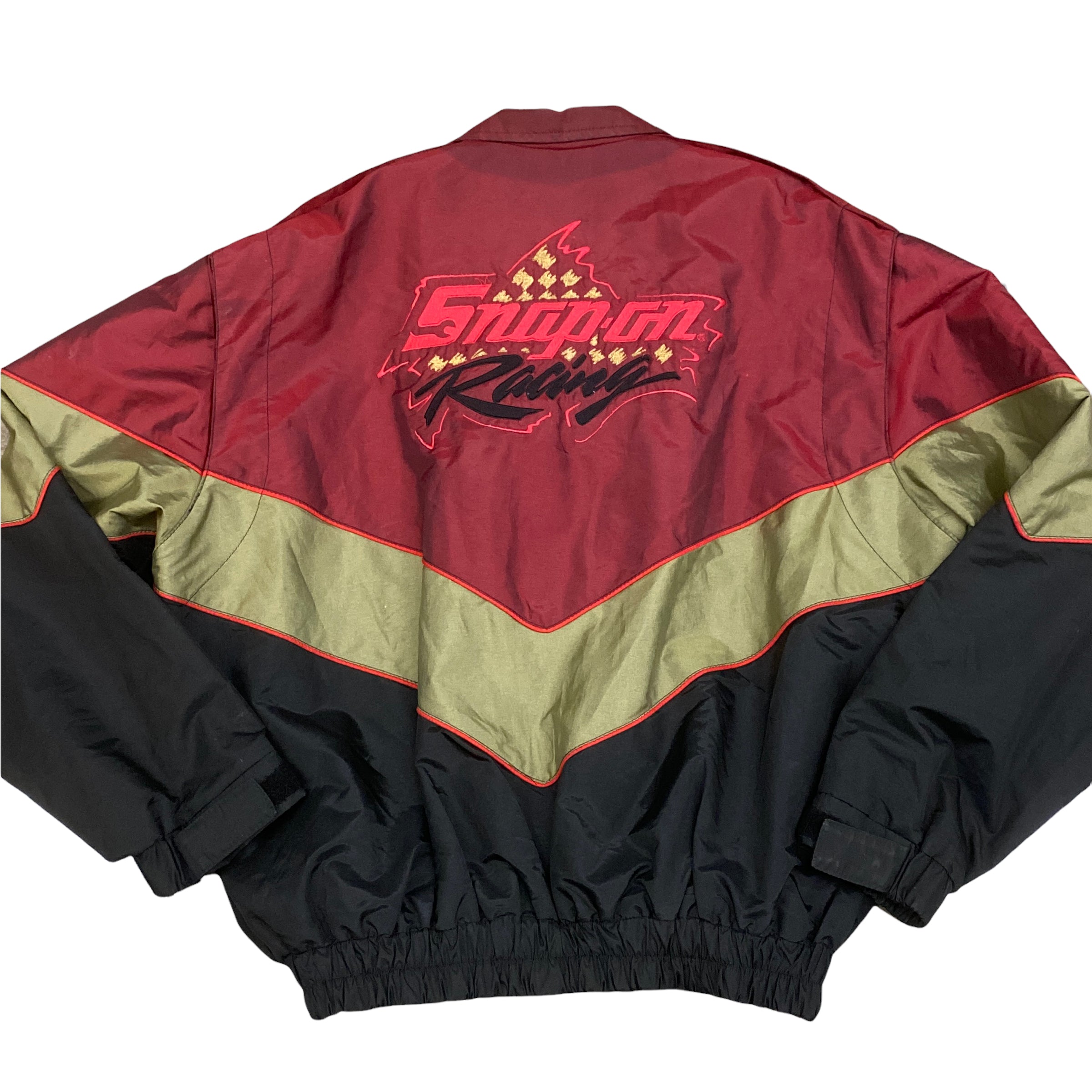 Vintage 1980s Atlanta Braves Satin Bomber Starter Jacket Spell Out - XXL