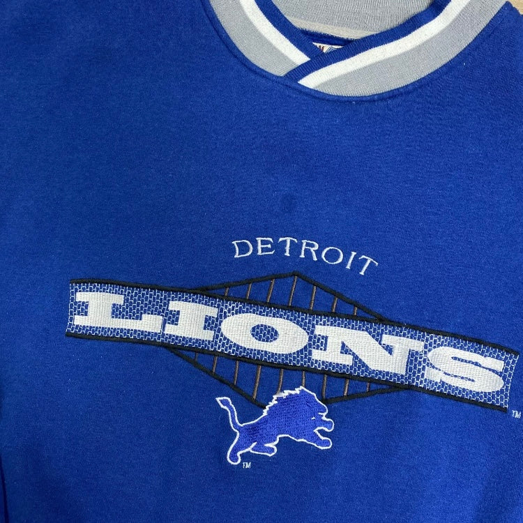 Vintage 90s Detroit Lions Sweatshirt Detroit Lions Crewneck 