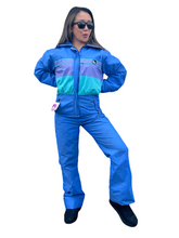 Load image into Gallery viewer, Vintage 80s One-Piece Skisuit Onesie Gaper from Serac - Size Small