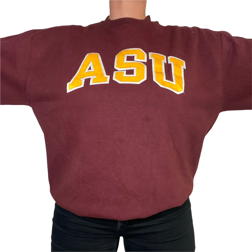 Vintage 1990s Arizona State University ASU Sun Devils Letterman Crew - XL