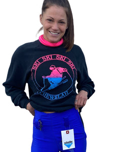 Vintage 1989 Neon Ski TURTLENECK Sweater from Chewelah Washington - Size Large