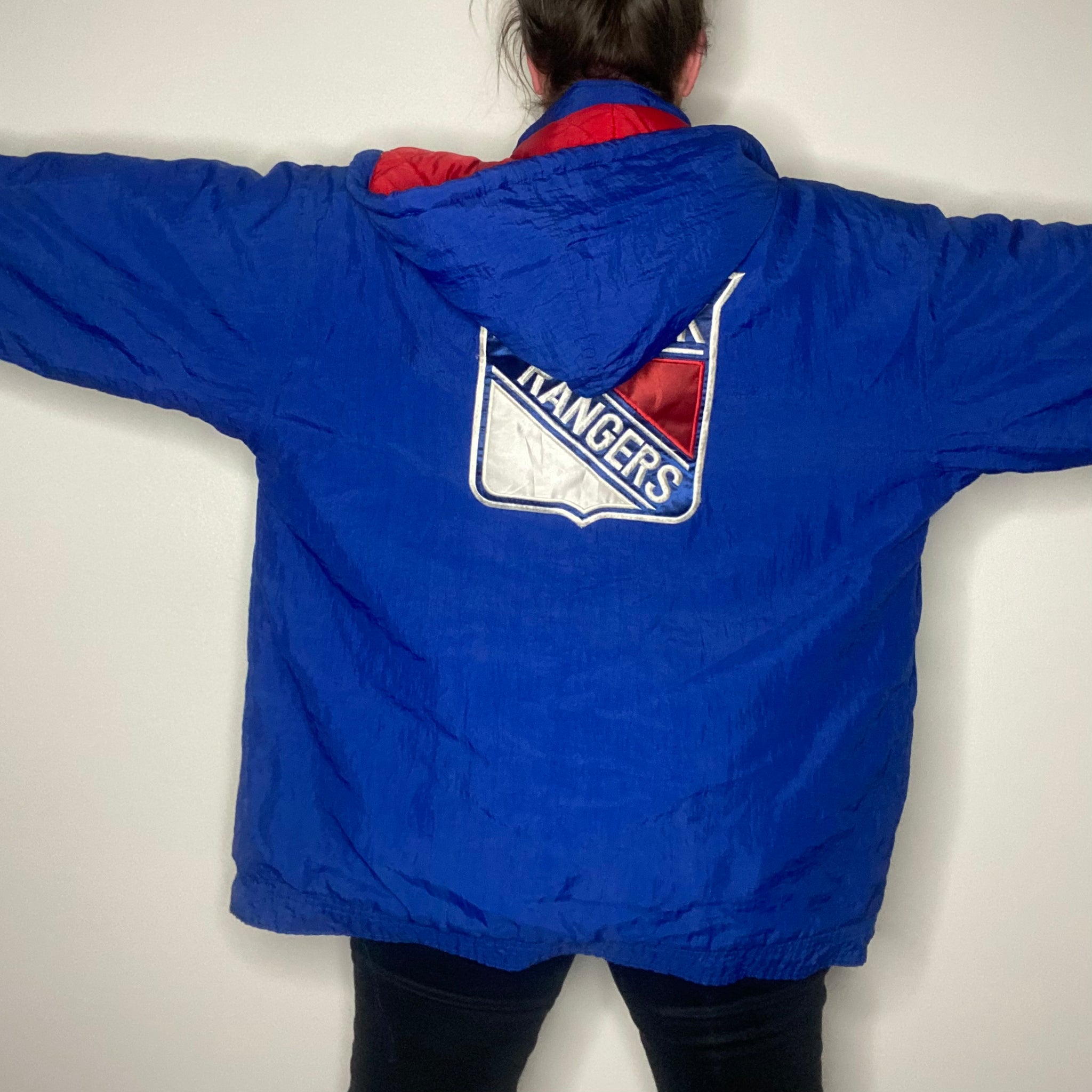 Vintage 1990s New York NY Rangers Full Zip Puffer Starter Jacket - M/L –  Rad Max Vintage