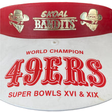 Load image into Gallery viewer, Vintage 1985 San Francisco SF 49ers x SKOAL Super Bowl Snapback Visor