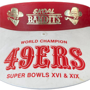 Vintage 1985 San Francisco SF 49ers x SKOAL Super Bowl Snapback Visor