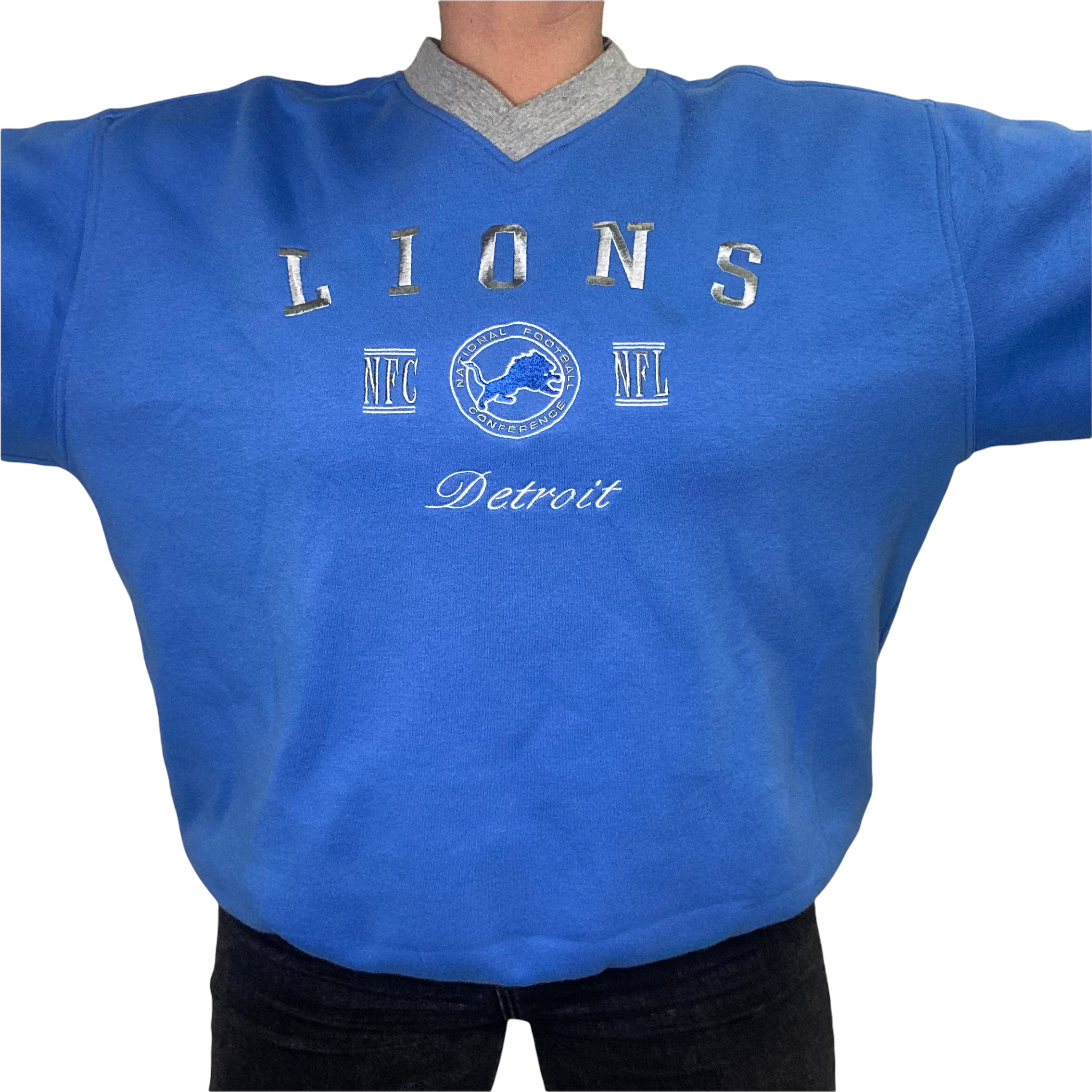 Vintage 1990s Detroit Lions Lee Sport Crew - XL/XXL