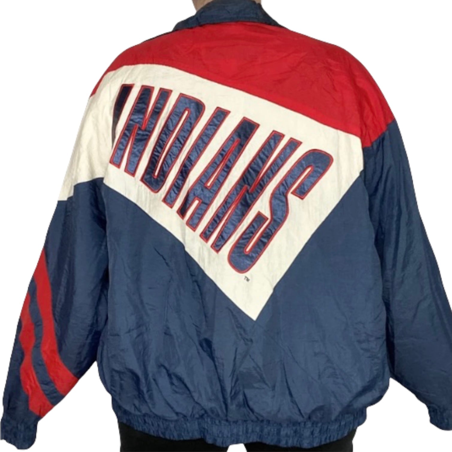 Vintage 1980s Atlanta Braves Satin Bomber Starter Jacket Spell Out - XXL
