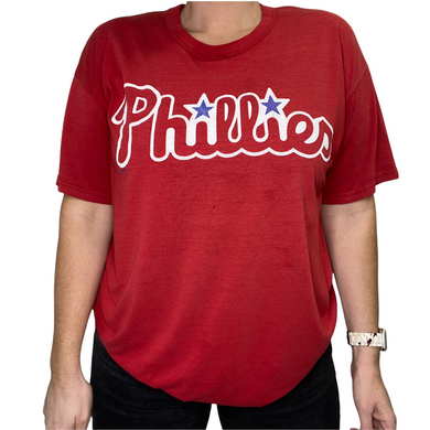 Vintage Early 90s Philadelphia Phillies Old Logo / Wordmark TSHIRT - L