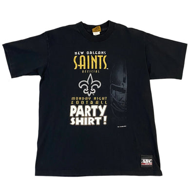 Vintage 1993 New Orleans Saints Monday Night Football Party TSHIRT - M