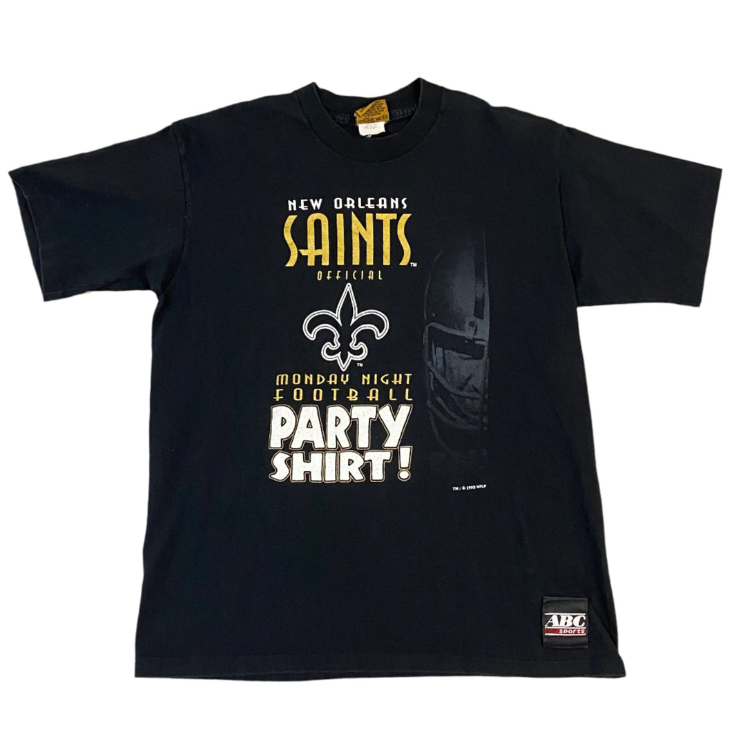 Vintage 1993 New Orleans Saints Monday Night Football Party TSHIRT - M