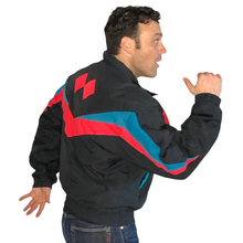 Load image into Gallery viewer, Vintage 80s 90s Black and Neon Ski Jacket from Double Black Ski - Men&#39;s Medium