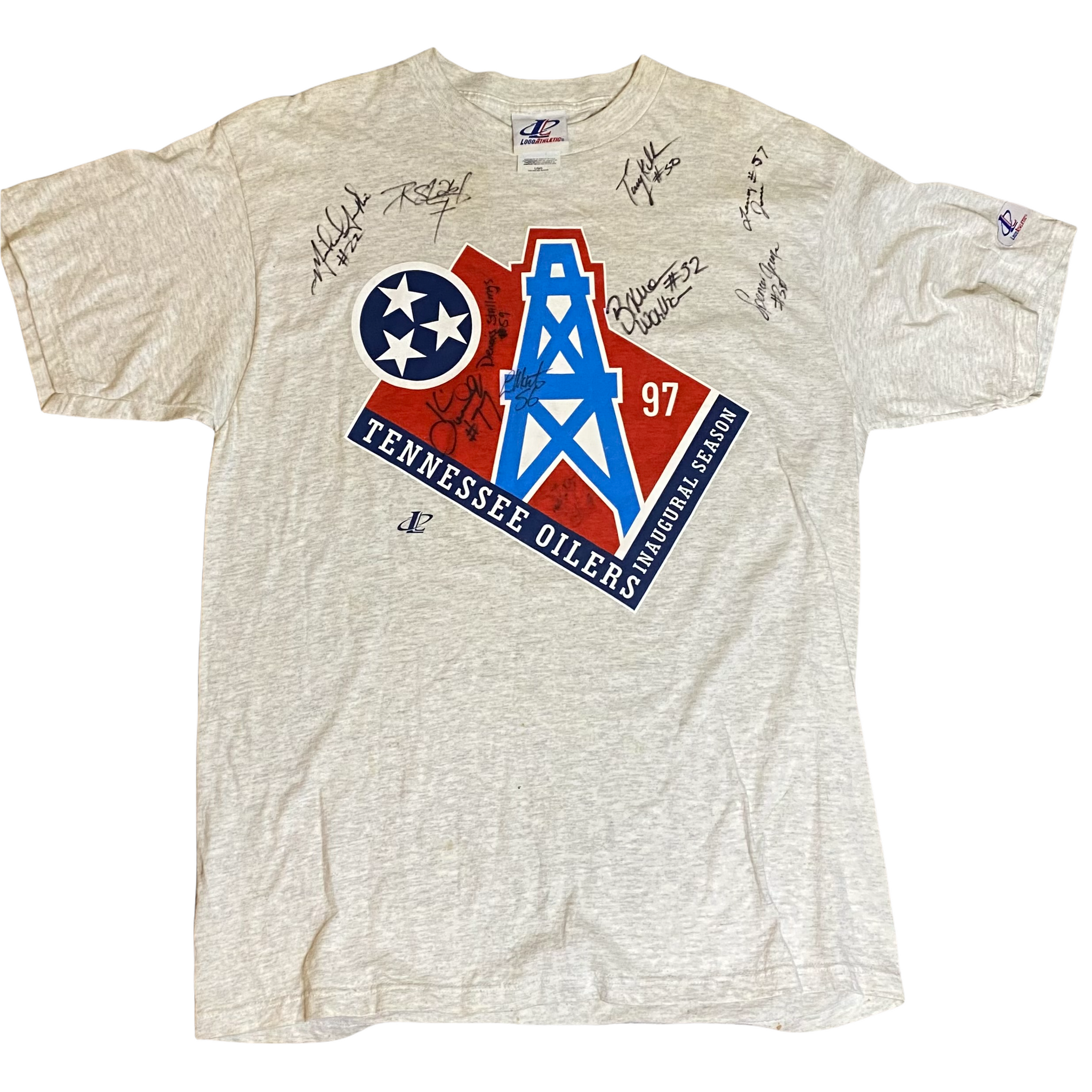 Lot - Tennessee Oilers Inaugural Season T-Shirt XL