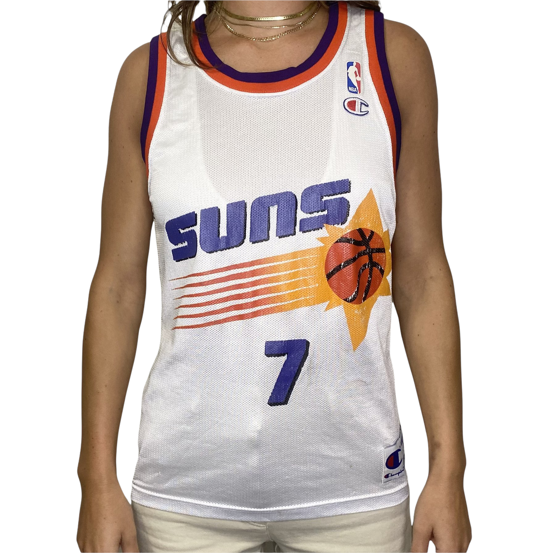 Vintage NBA Phoenix Suns Logo 7 Sweatshirt 1990s Size XL
