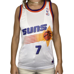 Vintage 1980s Phoenix Suns x Kevin Johnson #7 Champion JERSEY - Size 36 / S