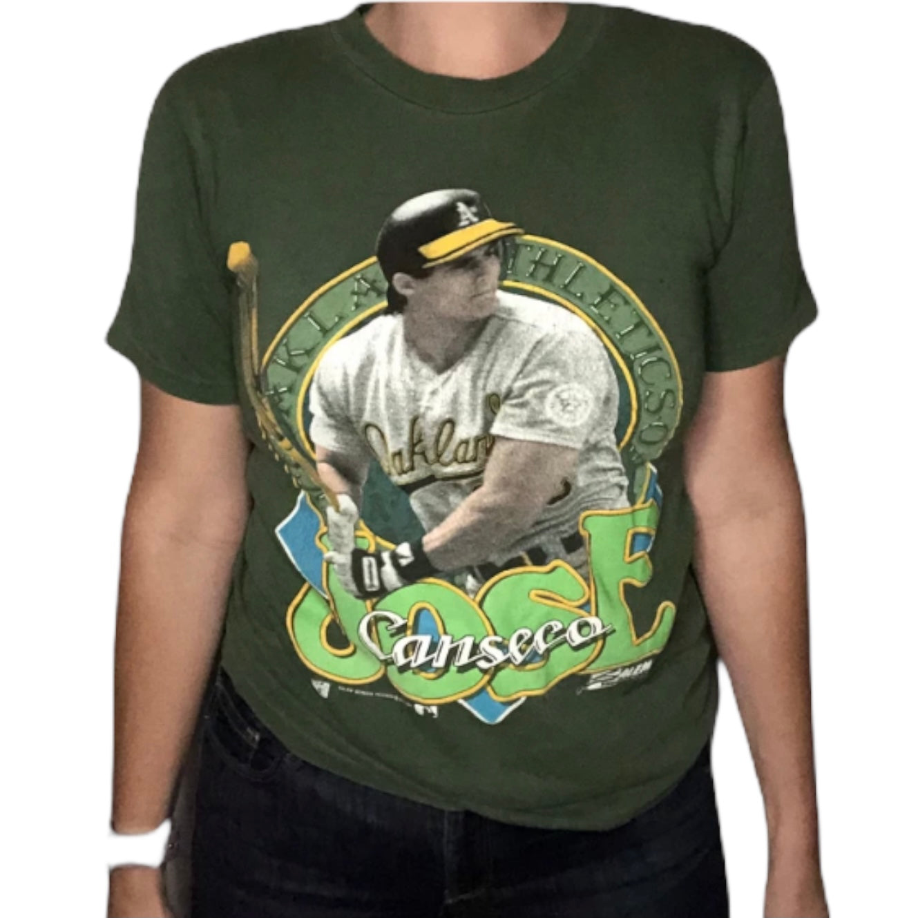 Oakland Athletics '82 T-Shirt from Homage. | Green | Vintage Apparel from Homage.