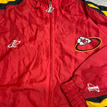 Load image into Gallery viewer, Vintage 1990s Kansas City KC Chiefs Full Zip Windbreaker Jacket - L