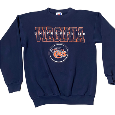 Vintage 1984-1993 University of Virginia Cavaliers Old Logo Crew - M