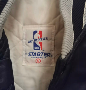 Vintage San Antonio Spurs Old Logo STARTER Jacket Satin Bomber - S
