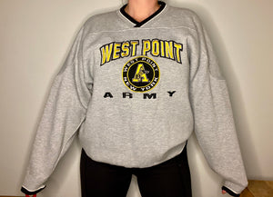 Vintage Army West Point USMA Lee Sport VNECK - XL