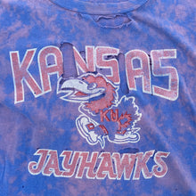 Load image into Gallery viewer, Vintage 1980s University of Kansas Jayhawks Tattered TSHIRT - L