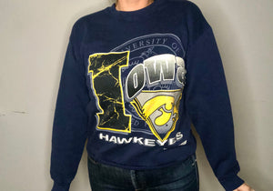 Vintage 1993 University of Iowa Hawkeyes Crew - M