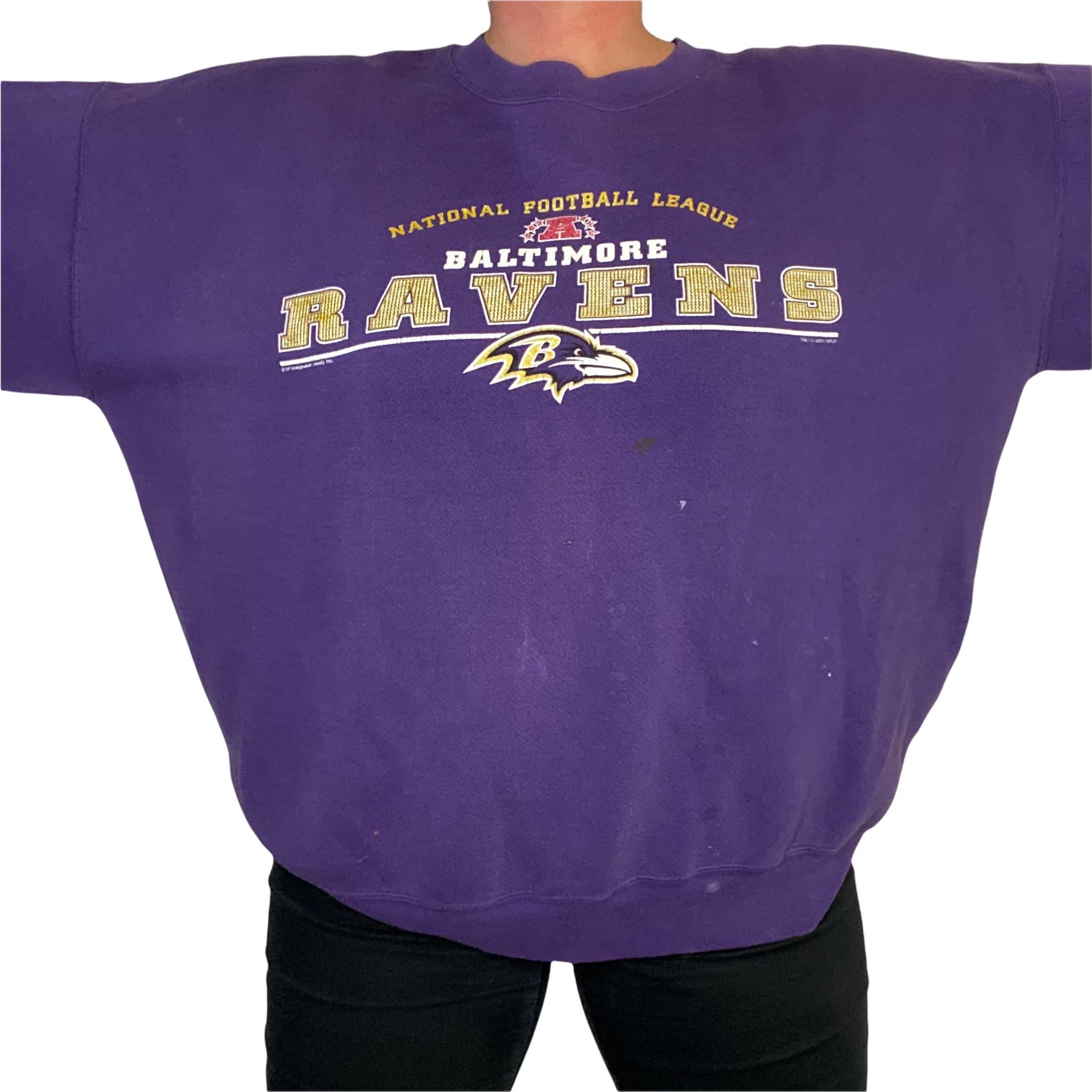Vintage 2001 Baltimore Ravens Crew XXL Rad Max Vintage