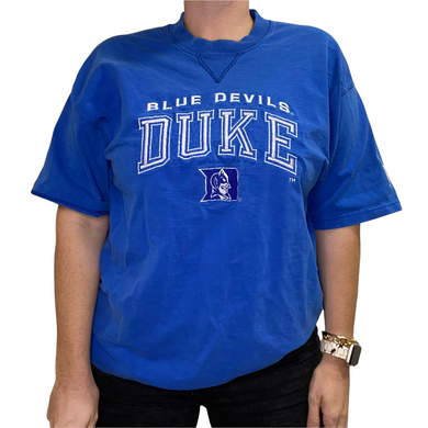 Vintage 1990s Duke University Blue Devils Embroidered TSHIRT - XL