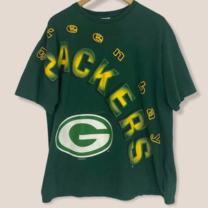 Vintage 1993 Green Bay Packers Across Shoulder TSHIRT - L/XL
