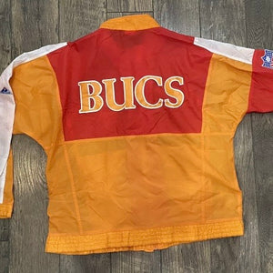Vintage 1990s Tampa Bay Buccaneers Creamsicle Full Zip Windbreaker Jacket from Apex One - L