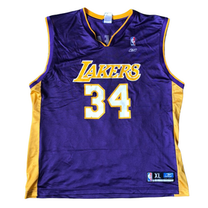 Vintage 1990s Los Angeles LA Lakers x Shaquille O'Neal JERSEY - XL