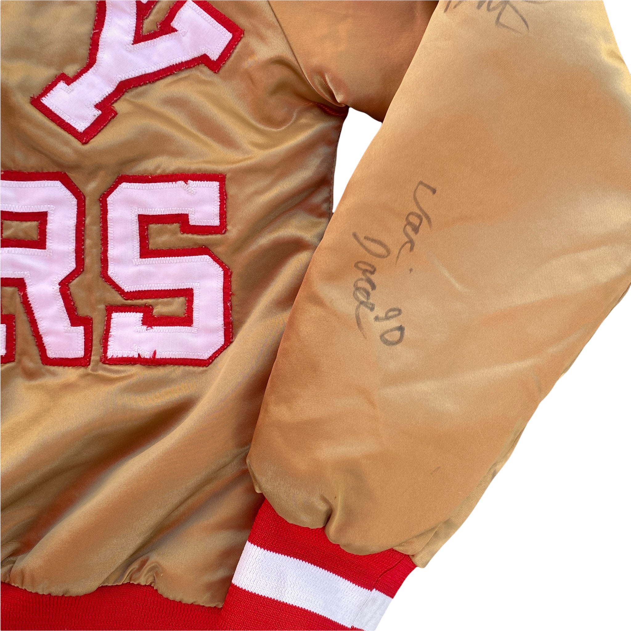 San Francisco 49ers Gold Digger OG Fanimation Satin Jacket – Chalk