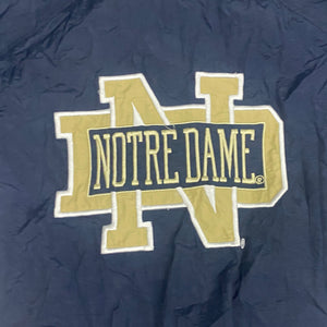 Vintage 1990s University of Notre Dame Fighting Irish Full Zip Windbreaker Jacket - Size Large