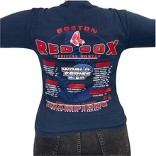 Load image into Gallery viewer, Vintage 2004 Boston Red Sox World Series Champions Long Sleeve TSHIRT - Youth Large / Adult XS/S