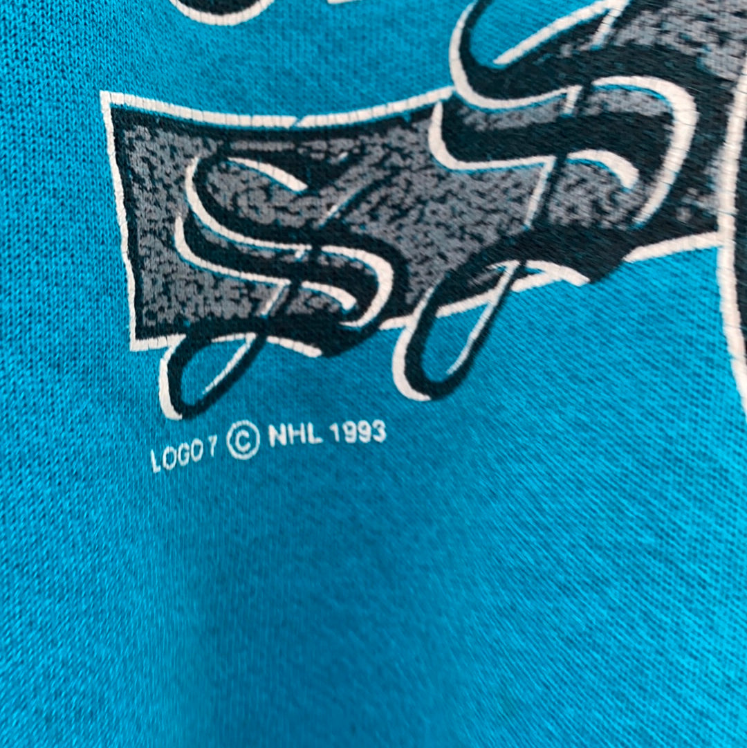 San Jose Sharks Hockey Team Retro Logo Vintage Recycled California License  Plate Art Women's T-Shirt by Design Turnpike - Instaprints