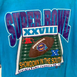 Vintage 1993/1994 Super Bowl XXVIII "Showdown in the South" TSHIRT - L