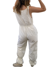 Load image into Gallery viewer, Vintage 80s 90s White Ski Suit Bib with Ski Tag! - Size Women&#39;s Small
