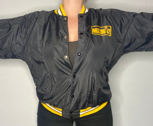 Vintage 1982 University of Missouri MIZZOU Satin Bomber Jacket from Russell Athletic - L