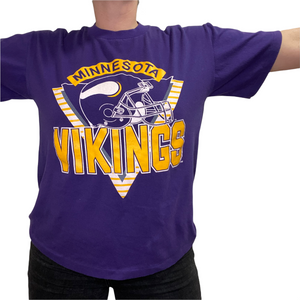 Vintage Early 90s Minnesota Vikings TSHIRT - L/XL – Rad Max Vintage
