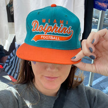 Load image into Gallery viewer, Vintage 1990s Miami Dolphins Snapback HAT from STARTER - Adjustable