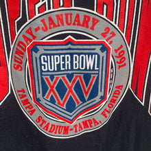 Load image into Gallery viewer, Vintage 1991 New York NY Giants Super Bowl Silver Anniversary TSHIRT - L