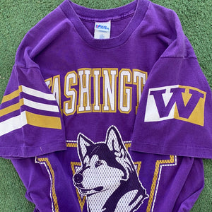 Vintage Late 90s University of Washington Huskies Pro Player TSHIRT - XL