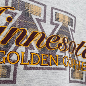 Vintage 1990s University of Minnesota Golden Gophers Crew - XL