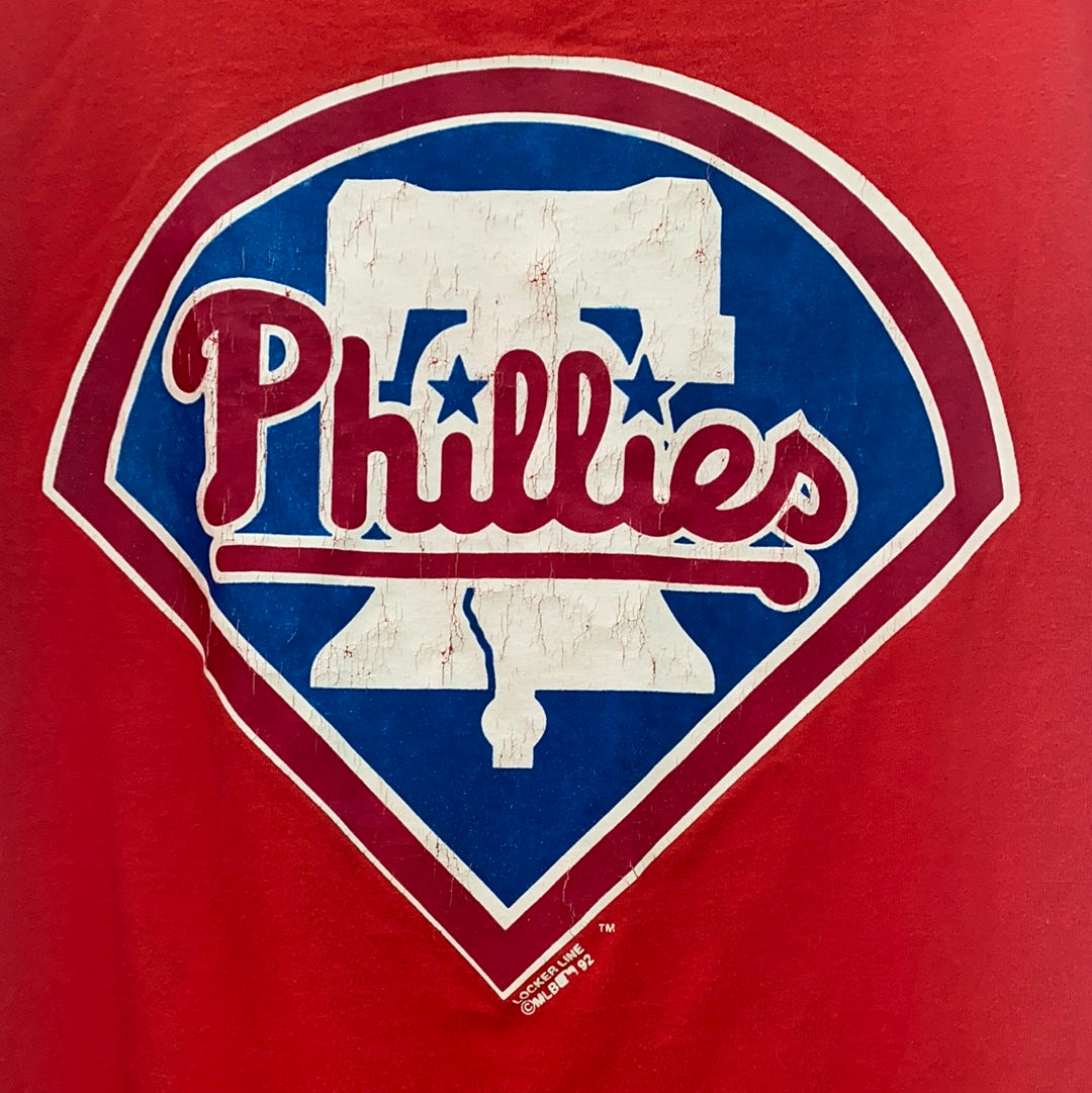 Vintage 1992 Philadelphia Phillies Old Logo TSHIRT - L – Rad Max